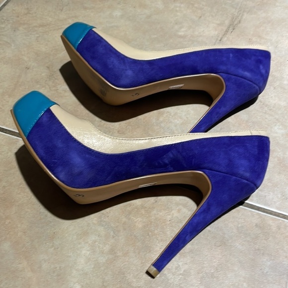 𝅺blue Cream Pumps - Picture 5 of 7